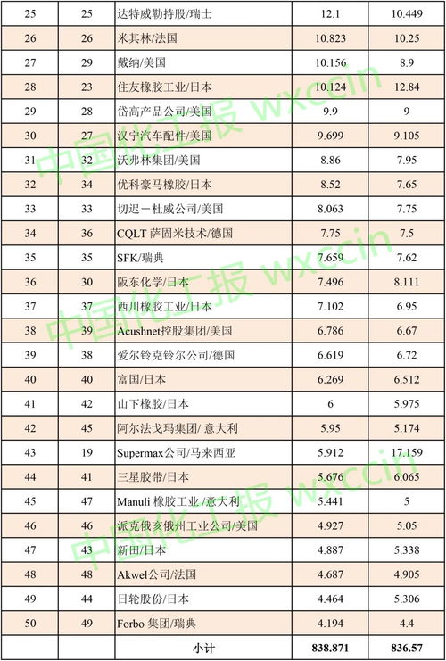 我國兩家企業躋身全球非輪胎橡膠制品50強，信用評級服務彰顯企業實力